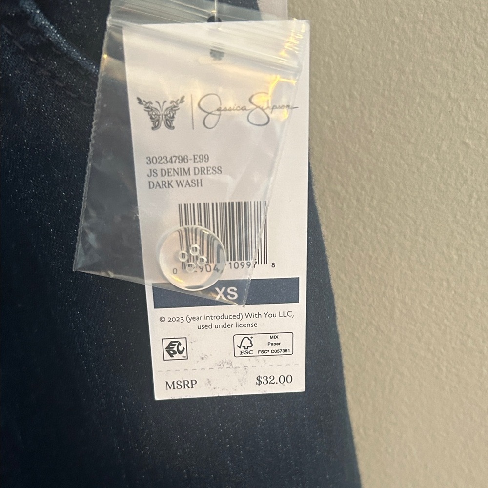 Jessica Simpson Dark Blue Denim Dress - Picture 2 of 7